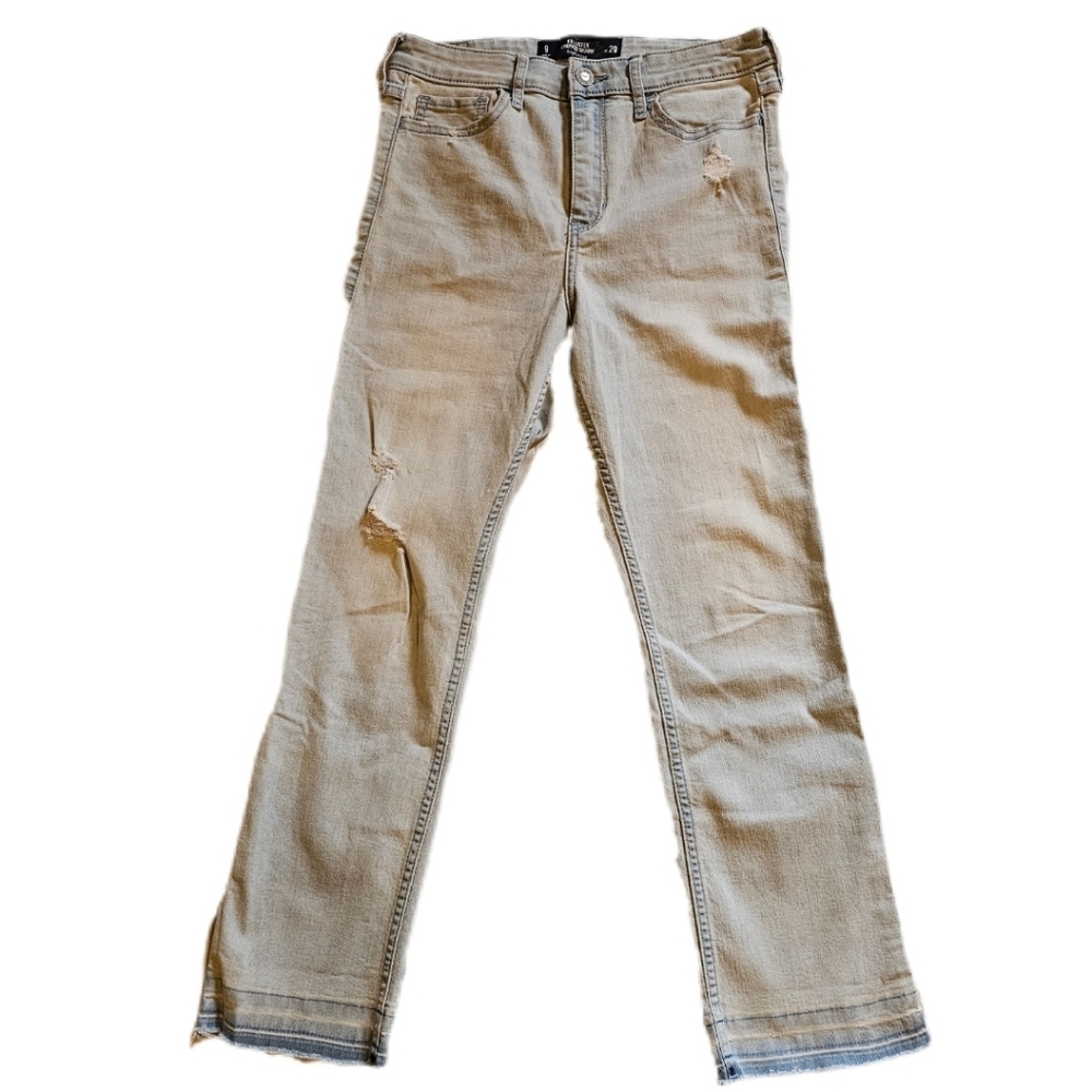 Hollister Cropped skinny high rise jeans 9